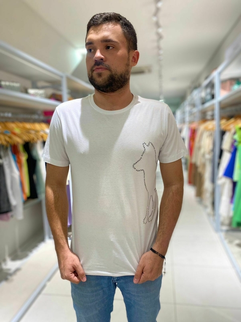Camiseta Acostamento Letreiro Lobo na Lateral
