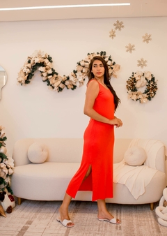 Vestido longo em malha - Camomila Store