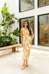 Vestido longo em viscose