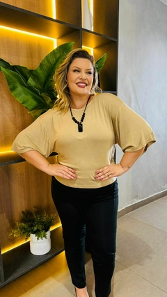 Blusa manga ampla - loja online