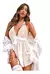 Babydoll Sexy De Encaje Cuello En V - comprar en línea