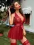 Babydoll Sexy De Encaje Cuello En V en internet