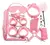 Cuero Sexy Cadera Felpa Con Máscara Ojos Collar 10 Pcs Set