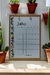 Calendário de Parede A4 Suporte MDF Vertical - Cactus 1 - comprar online