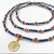 Guia de Cigano Azul e Vermelho em Cristais com Pingente - comprar online