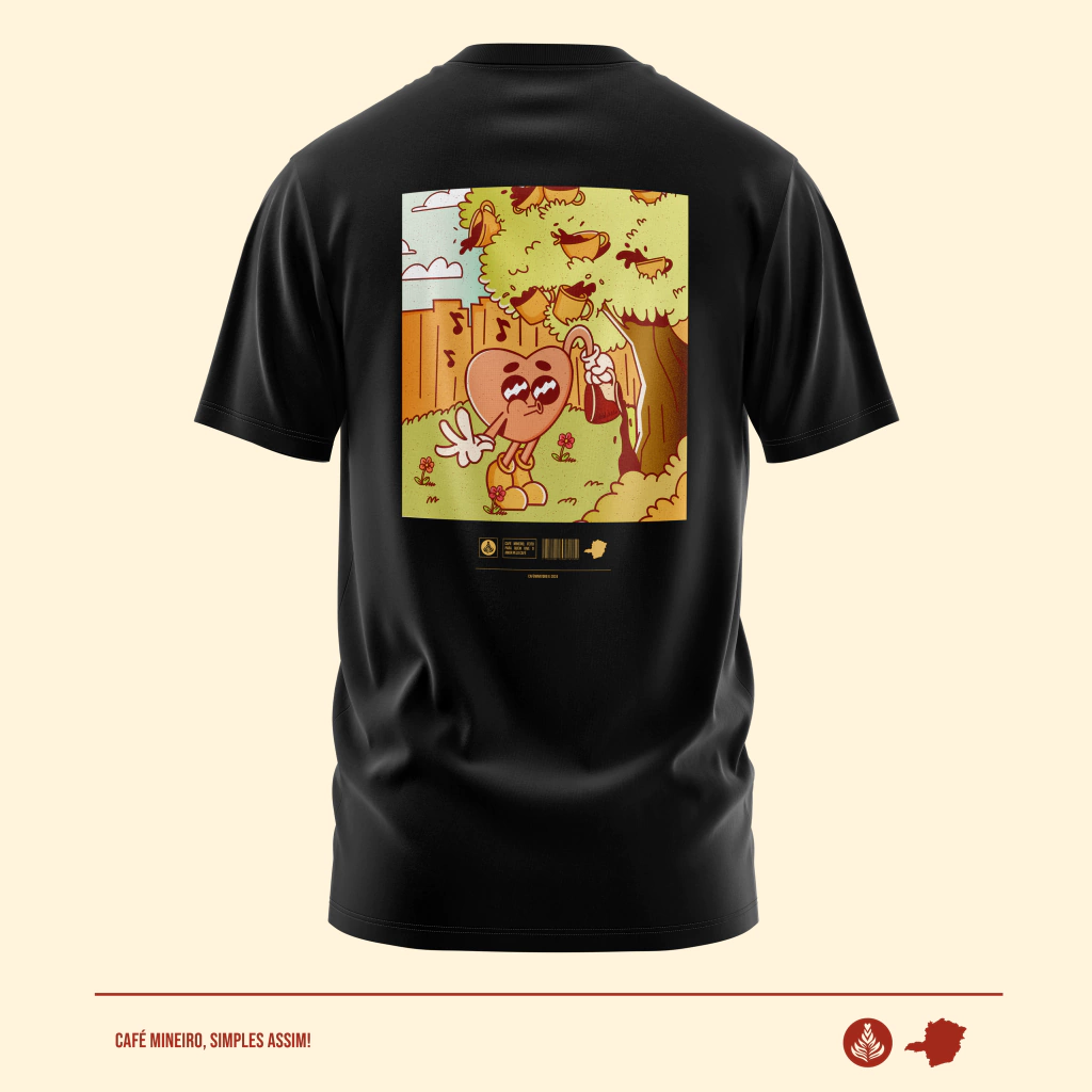 Camiseta Minatore Árvore Preto