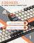 Teclado mecânico sem fio Bluetooth Dual Mode Hot-Swappable Mini 68-chave in - convincingwork