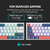 Machenike K500-B61 Mini Teclado Mecânico Formato 60% com Fio, Teclas Removívei - convincingwork
