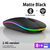 Mouse ergonômico sem fio para jogos, Mouse recarregável, RGB, Bluetooth, LED r na internet