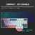 Machenike K500-B61 Mini Teclado Mecânico Formato 60% com Fio, Teclas Removívei