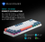 Imagem do Machenike K500-B61 Mini Teclado Mecânico Formato 60% com Fio, Teclas Removívei