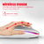 Imagem do Mouse ergonômico sem fio para jogos, Mouse recarregável, RGB, Bluetooth, LED r