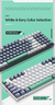 Machenike-K500: Teclado mecânico com fio, Hot Swappable, 94 teclas, luz RGB, Mac