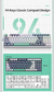 Machenike-K500: Teclado mecânico com fio, Hot Swappable, 94 teclas, luz RGB, Mac - convincingwork