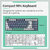 Imagem do Machenike-K500: Teclado mecânico com fio, Hot Swappable, 94 teclas, luz RGB, Mac