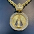 PINGENTE MEDALHA NOSSA SENHORA 4D CRAVEJADA EM PEDRAS ZIRCÔNIAS - (4x4cm) - BANHADO A OURO 18K - comprar online