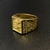ANEL SÃO JORGE COM ORAÇÃO - BANHADO A OURO 18K - comprar online