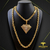 CORRENTE ELO CADEADO FECHO GAVETA (8mm) - 70cm - BANHADO A OURO 18K - Joias banhadas a ouro 18K | Exclusive Joias 18K