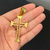 PINGENTE CRUZ TEMPLÁRIA VAZADA - (7,5x3,5cm) - G - BANHADO A OURO 18K - comprar online