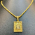 PINGENTE PLACA NOSSA SENHORA CRAVEJADO EM PEDRAS ZIRÔNIAS - (3.5x2cm) - BANHADO A OURO 18K na internet
