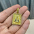 PINGENTE PLACA NOSSA SENHORA CRAVEJADO EM PEDRAS ZIRÔNIAS - (3.5x2cm) - BANHADO A OURO 18K - comprar online