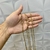 CORRENTE TRAÇADO PERUANO FECHO CANHÃO (3mm) - 70cm - BANHADO A OURO 18K - Joias banhadas a ouro 18K | Exclusive Joias 18K