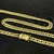 CORRENTE GRUMET LACRAIA FECHO TRAVA DUPLA E MARCAÇÃO 750 (6mm) - 70cm - BANHADO A OURO 18K - comprar online