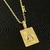 CORRENTE ELO CADEADO (2mm) FECHO CANHÃO + PINGENTE NOSSA SENHORA CRAVEJADO - Banhado a Ouro 18k - loja online