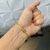PULSEIRA CADEADO DUPLO (4mm) FECHO TRAVA DUPLA COM MARCAÇÃO 750 - Banhada a Ouro 18k - Joias banhadas a ouro 18K | Exclusive Joias 18K