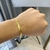 PULSEIRA GRUMET FLAT (4mm) FECHO TRAVA DUPLA COM MARCAÇÃO 750 - Banhada a Ouro 18k na internet