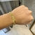 PULSEIRA GRUMET DUPLA COM MARCAÇÃO 750 - (8mm) - FECHO TRAVA DUPLA - Banhada a Ouro 18k na internet