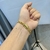 PULSEIRA GRUMET DUPLA COM MARCAÇÃO 750 - (6mm) - FECHO TRAVA DUPLA - Banhada a Ouro 18k - Joias banhadas a ouro 18K | Exclusive Joias 18K