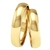 Par De Aliança 4mm Banhado Ouro 18k
