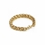 Pulseira Escama Masculina 5mm Banhada Ouro 18k. Ref: P11