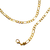 Cordão 56cm 6mm Elos 3x1 Banhado A Ouro 18k Ref: 484 - comprar online