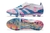 Adidas Campo Predator+ Elite FG - Branco/Azul/Rosa - Ponto Das Chuteiras