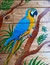 Arara canindé 2 em madeira