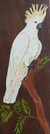 Cacatua em madeira