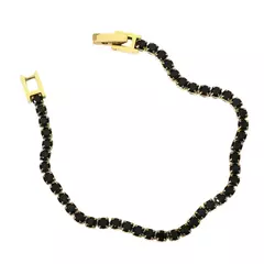 PULSERA TENNIS DORADA