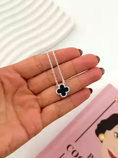 COLLAR NEGRO PLATEADO - comprar online