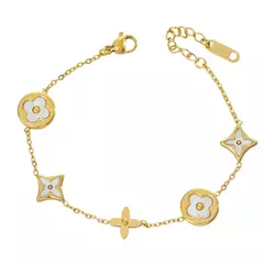 PULSERA LV DORADA