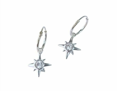 AROS ESTRELLA PLATA 925