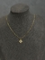 Colar cravejado, banho de ouro 18k