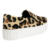 Santa Lolla Tênis Slipon Veludo Animal Print Onça Plataforma - Juh Padrão