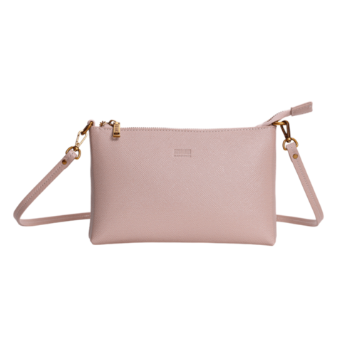 Bolsa Clutch Risco Bege Alça Transversal- Santa Lolla