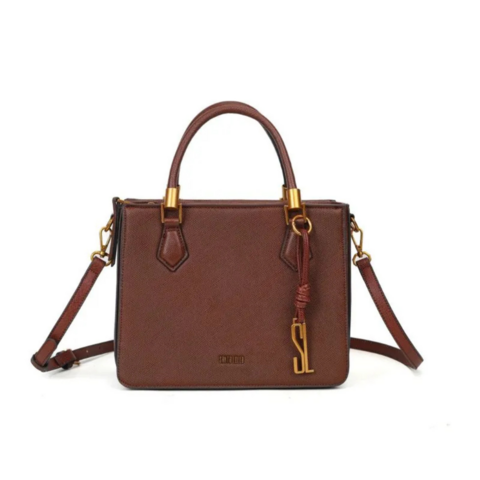 Bolsa Tote Risco Marrom Duas Alças - Santa Lolla