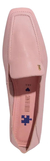 Santa Lolla Mocassim Couro Rosa Mate Bico Quadrado Ama
