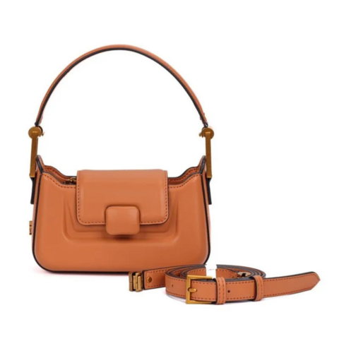 Bolsa Pequena Soft Caramelo Alça Dupla - Santa Lolla