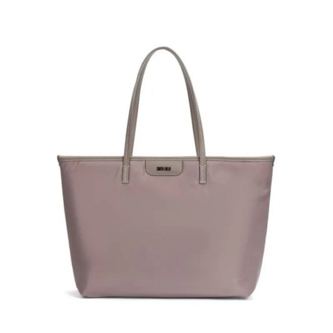 Bolsa Shopper Nylon Cinza Alça De Ombro - Santa Lolla