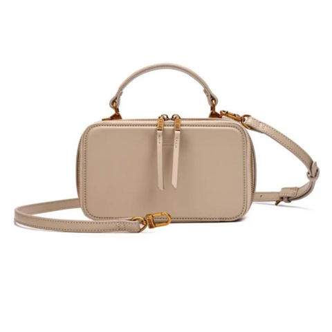 Bolsa Pequena Soft Bege Alça Dupla -Santa Lolla